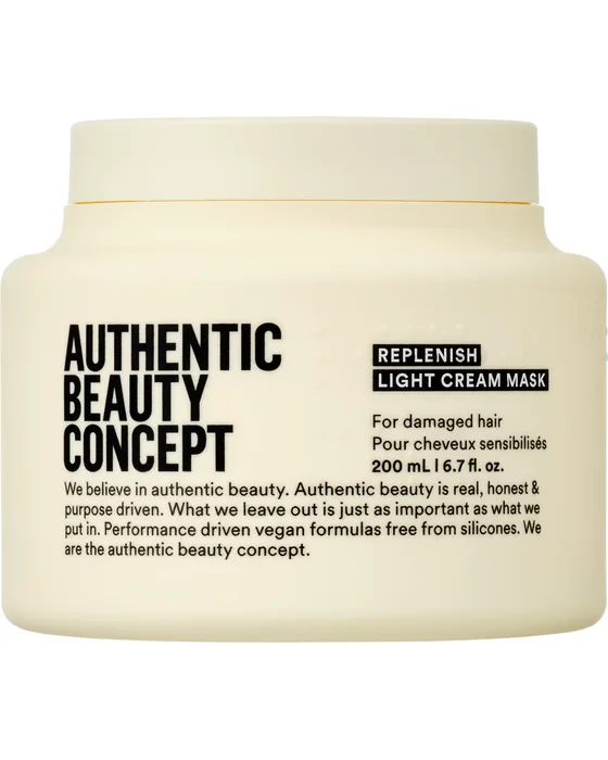 Lekka kremowa maska odbudowująca Authentic Beauty Concept Replenish Light, słoik 200 ml