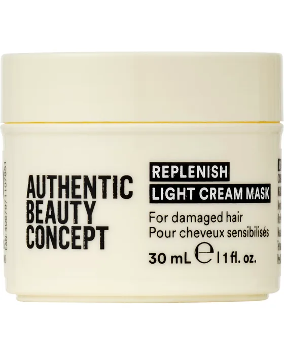 Lekka kremowa maska odbudowująca Authentic Beauty Concept Replenish Light, słoik podróżny 30 ml