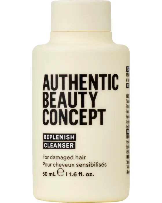 Szampon odbudowujący Authentic Beauty Concept Replenish, butelka podróżna 50 ml