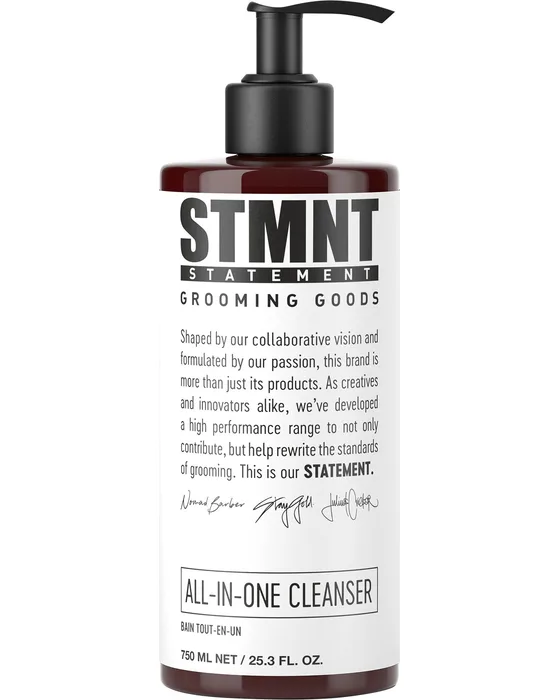 STMNT All-in-One Cleanser — mycie włosów, brody i ciała, butelka 750 ml
