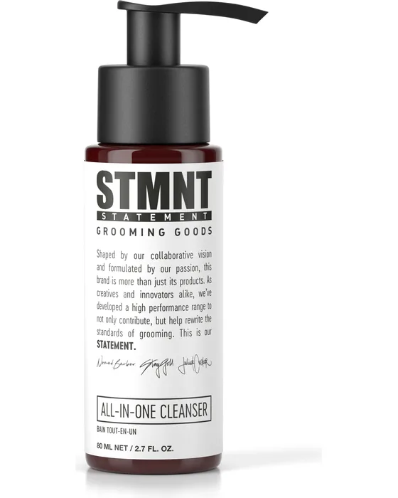 STMNT All-in-One Cleanser — mycie włosów, brody i ciała, butelka podróżna 80 ml